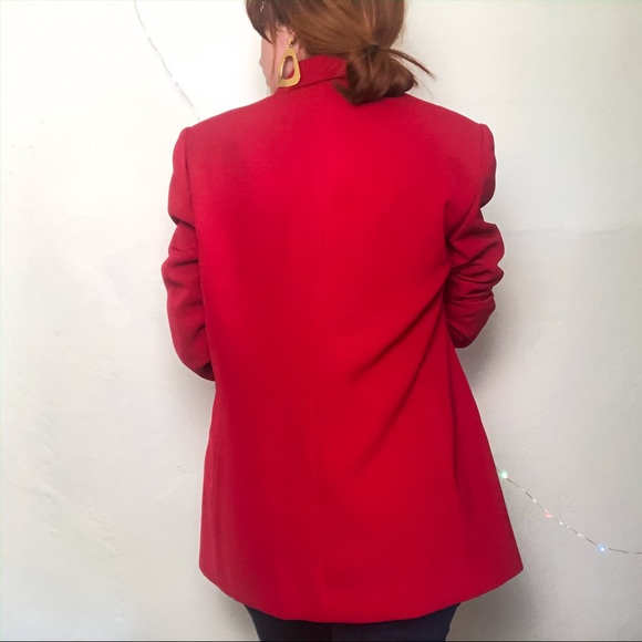 SOLD     Deadstock Vintage Red Blazer - Picture 4 of 4
